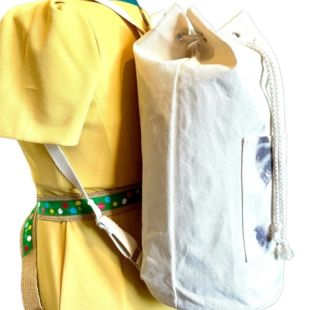 Canvas Tote Backback Equestrian themed XL